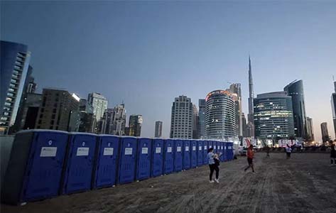두바이에서 열리는 이벤트를 위한 Topindus 휴대용 화장실