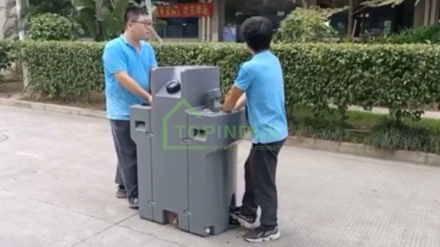 Revolutionize Hygiene with Our Double Mobile HDPE Plastic Hand Washing Station