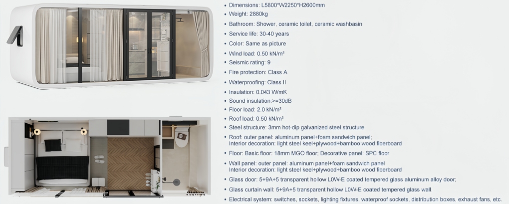 modern luxury apple cabin