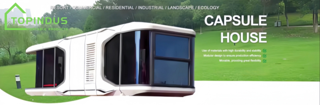 40FT Prefab Portable Cabin Luxury Space Capsule Modular House