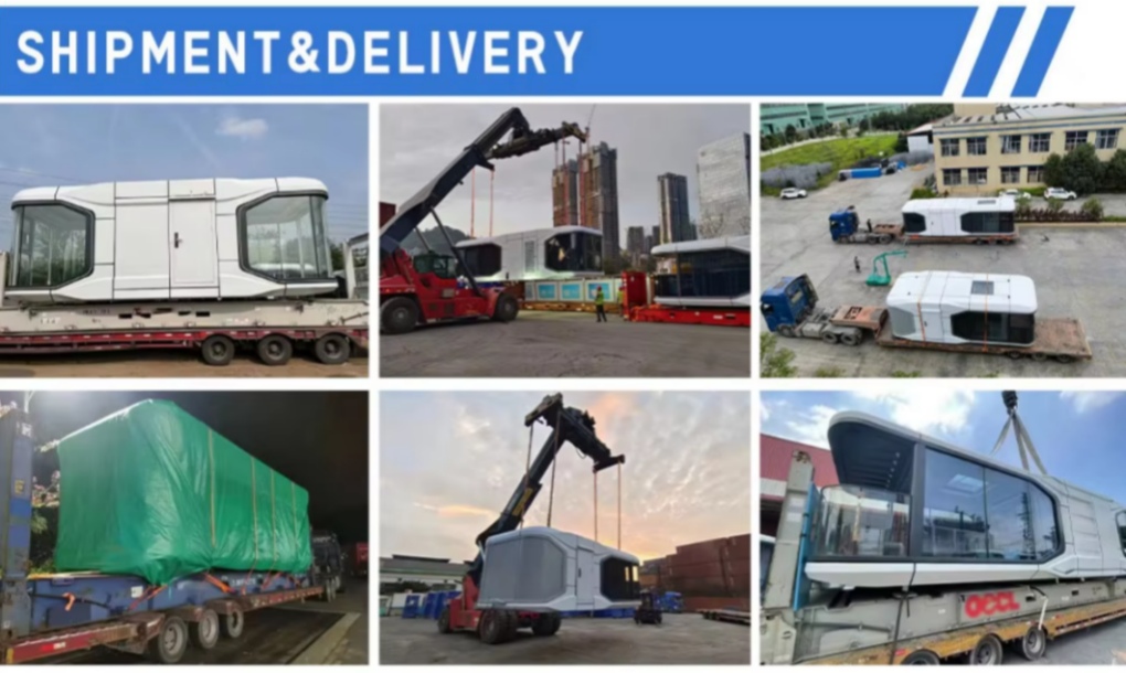 Mobile Space Capsule House with Bedroom