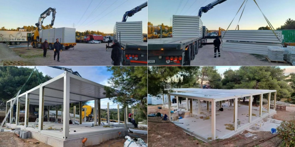 casa modular prefabricada flat pack house