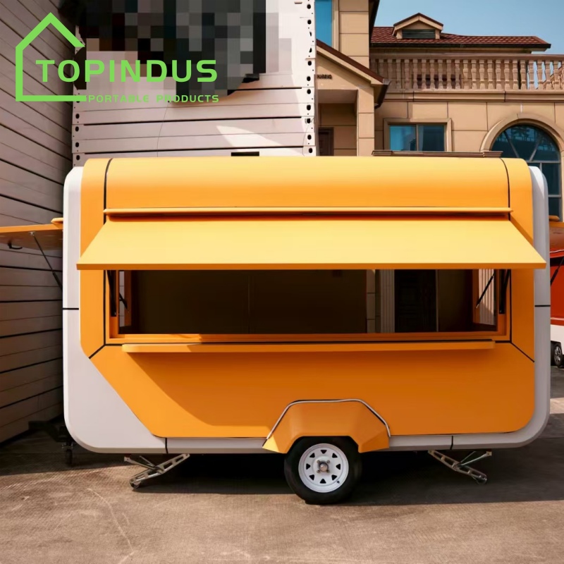 Customized Yellow Food Trailer for Our Client in Ghana