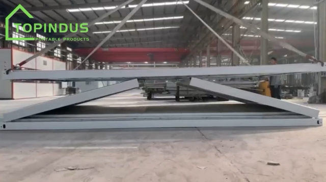 철골 구조 모듈식 이동형 20피트 조립식 Z형 접이식 컨테이너 하우스