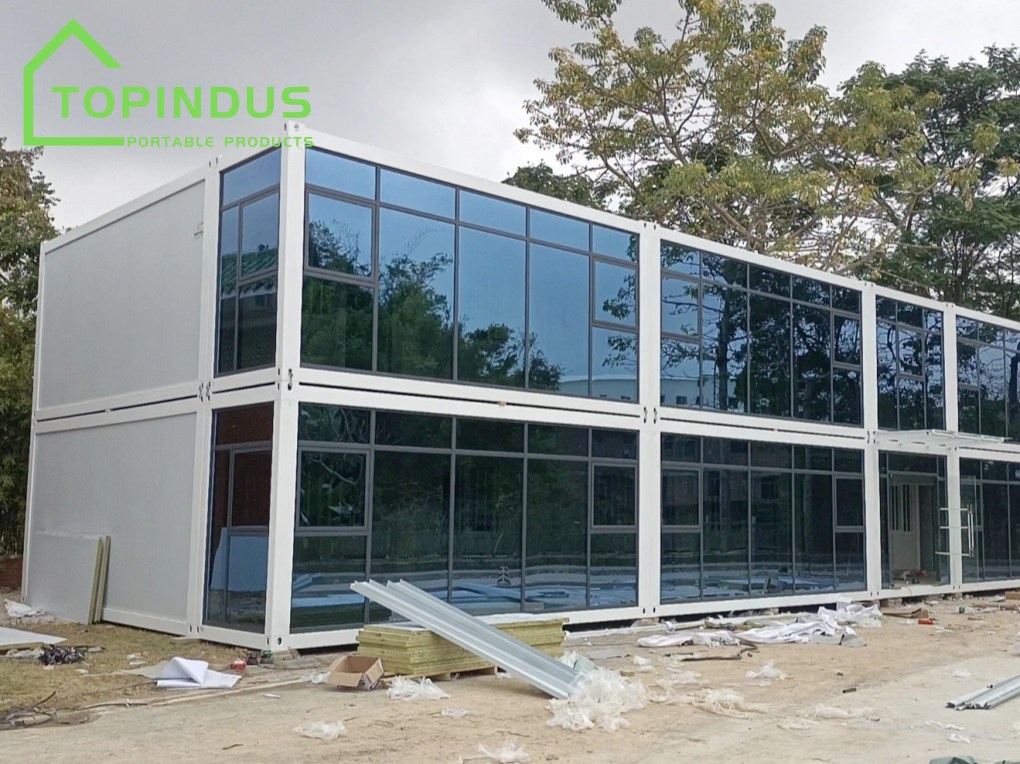 말레이시아 사무실용 2층 조립식 컨테이너 하우스