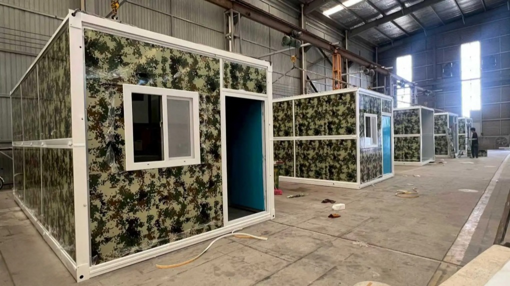prefab folding container house